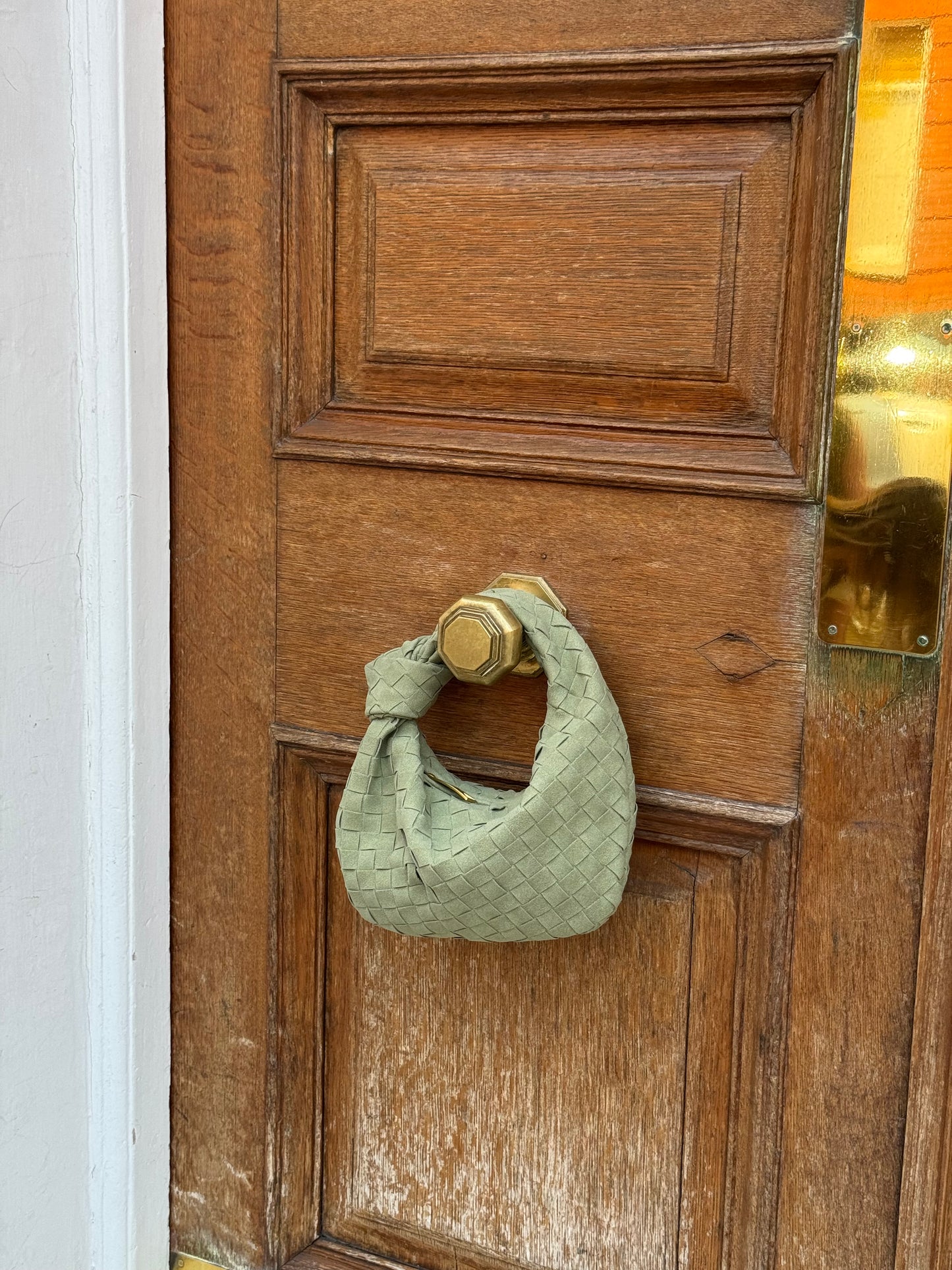 Celia Bag - Suede - Mini - Pistachio | pre order