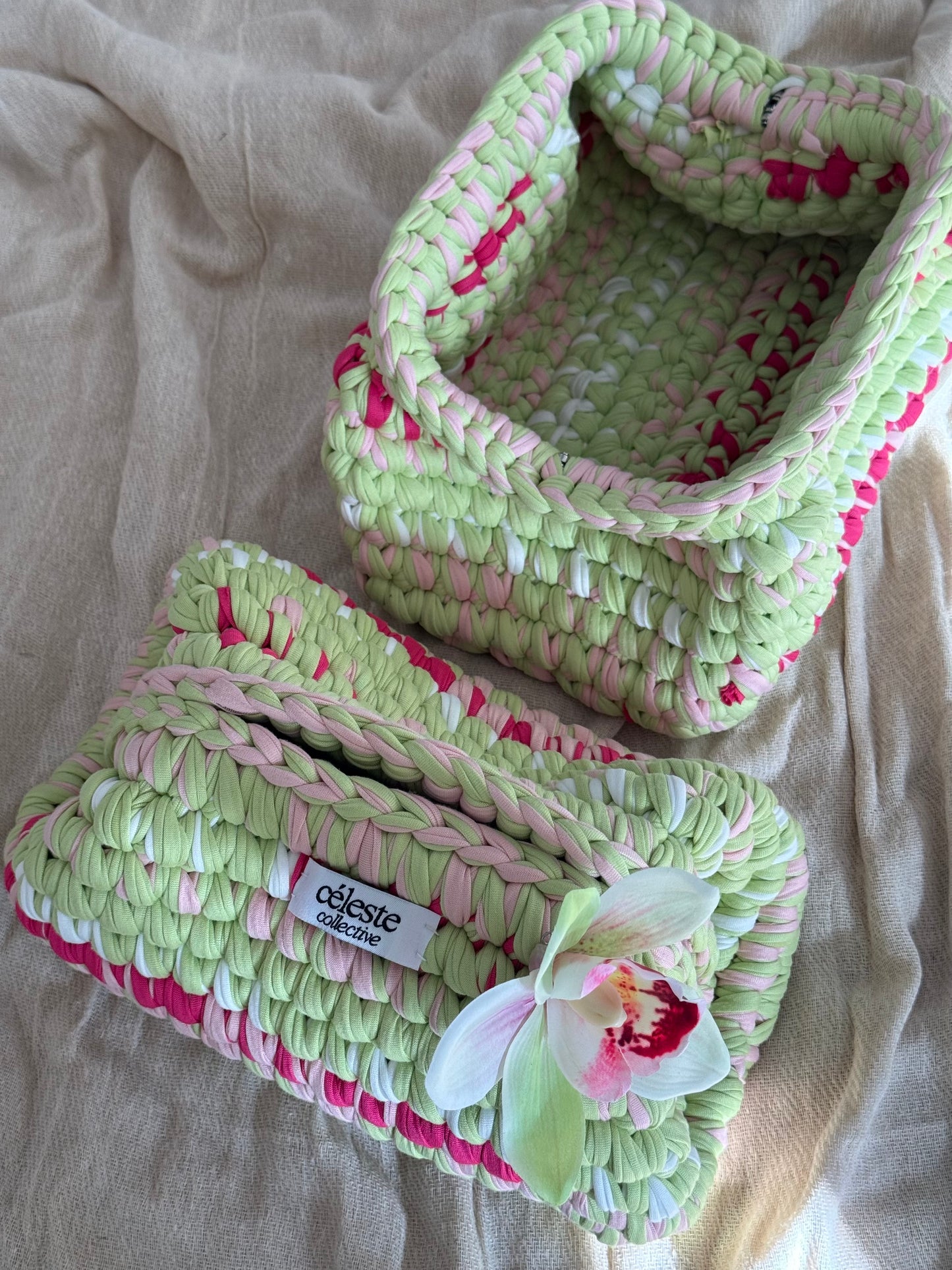 Cindy Handmade Clutch - Watermelon Crush