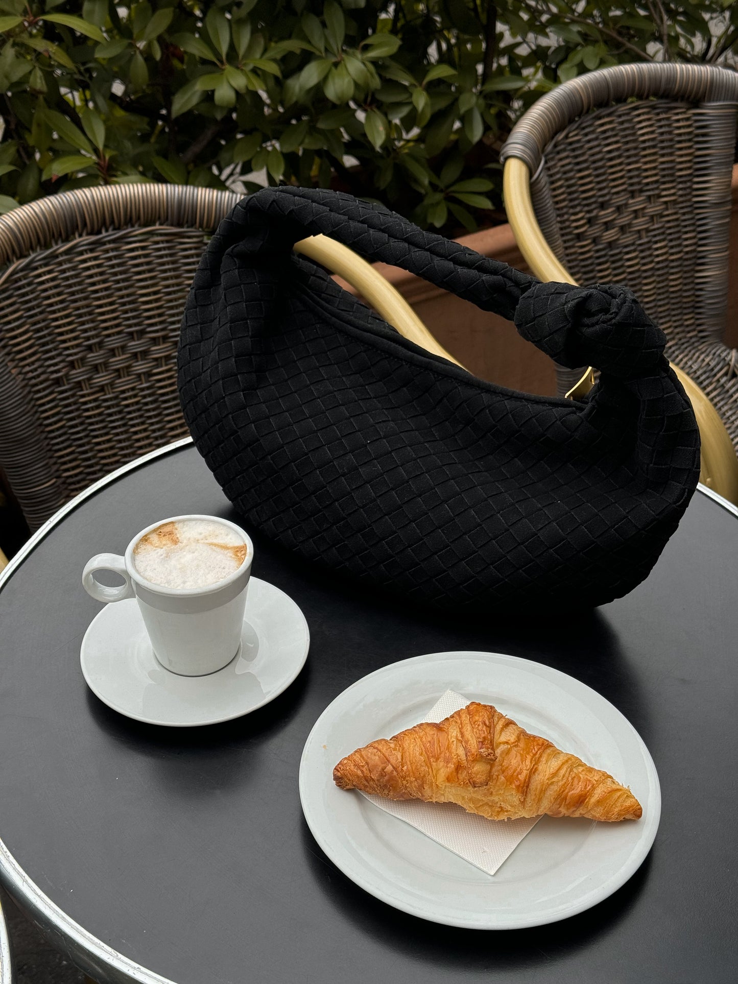 Celia Bag - Suede - Maxi  - Liquorice