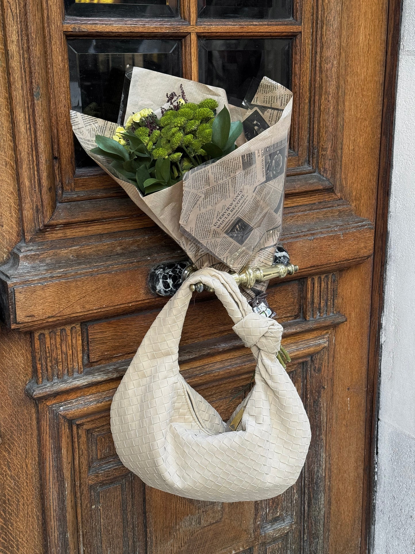 Celia Bag - Suede - Maxi  - Cappuccino