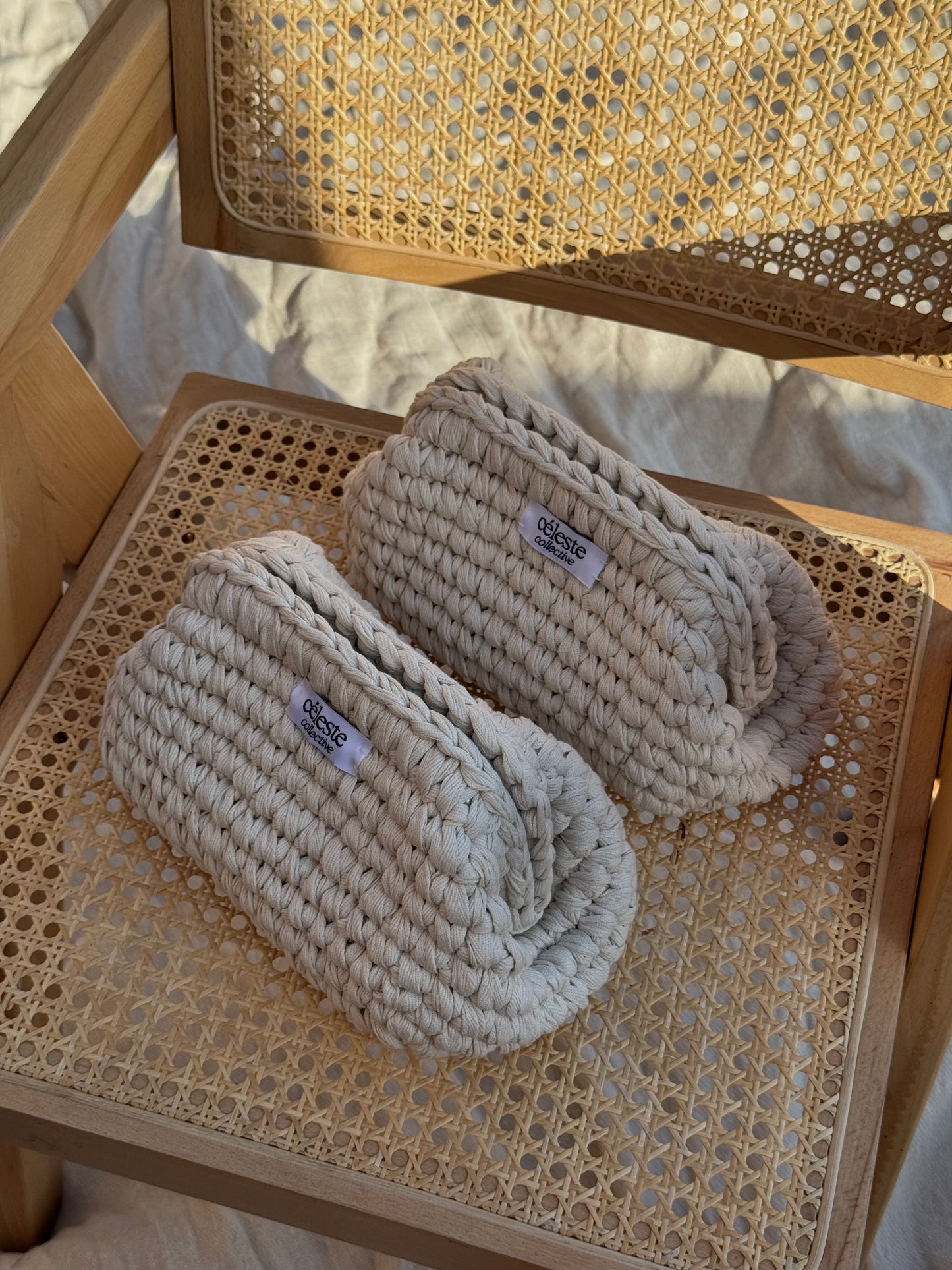 Cindy Handmade Clutch - Oatmeal