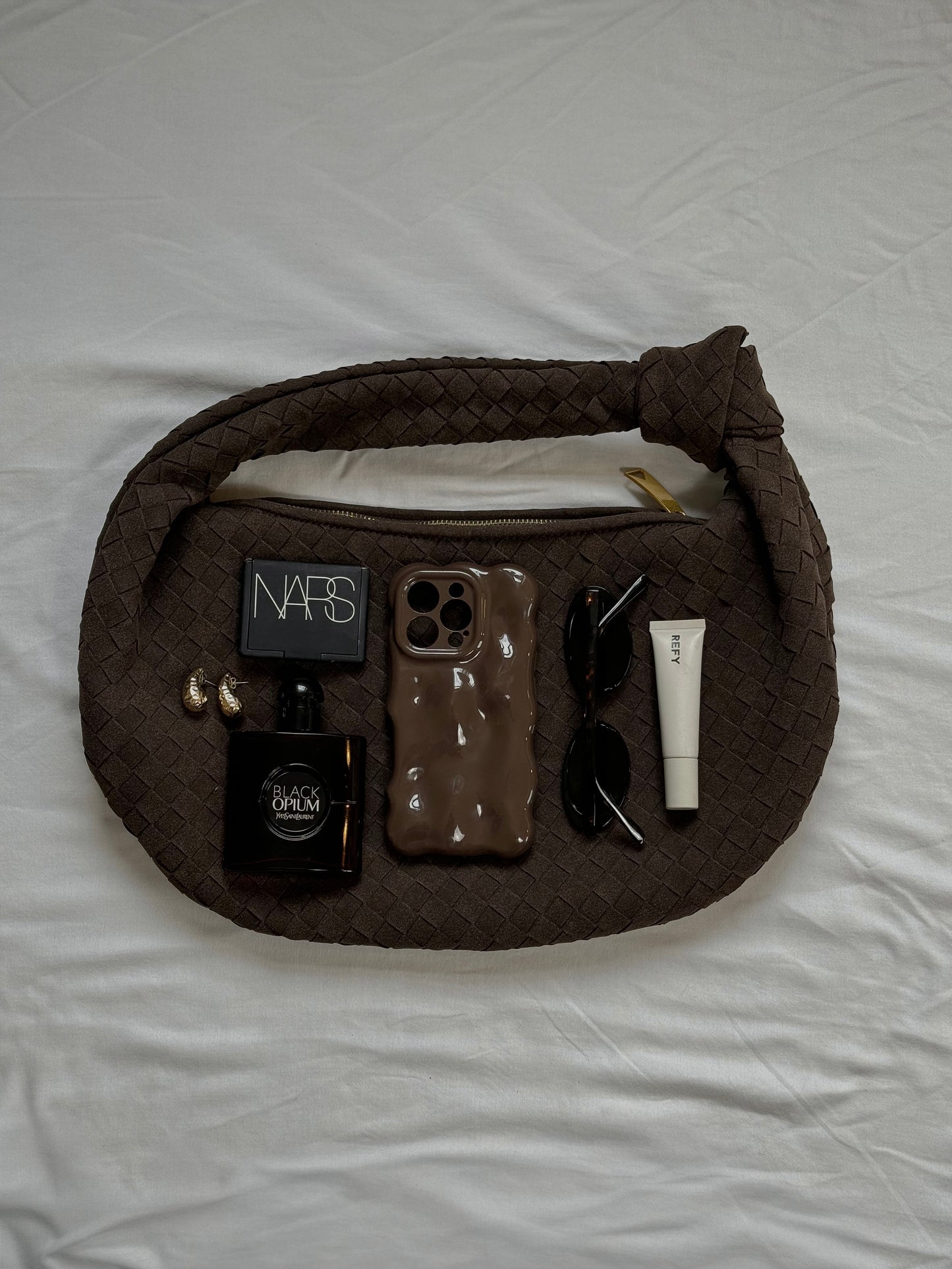 Celia Bag - Suede - Maxi  - Cocoa