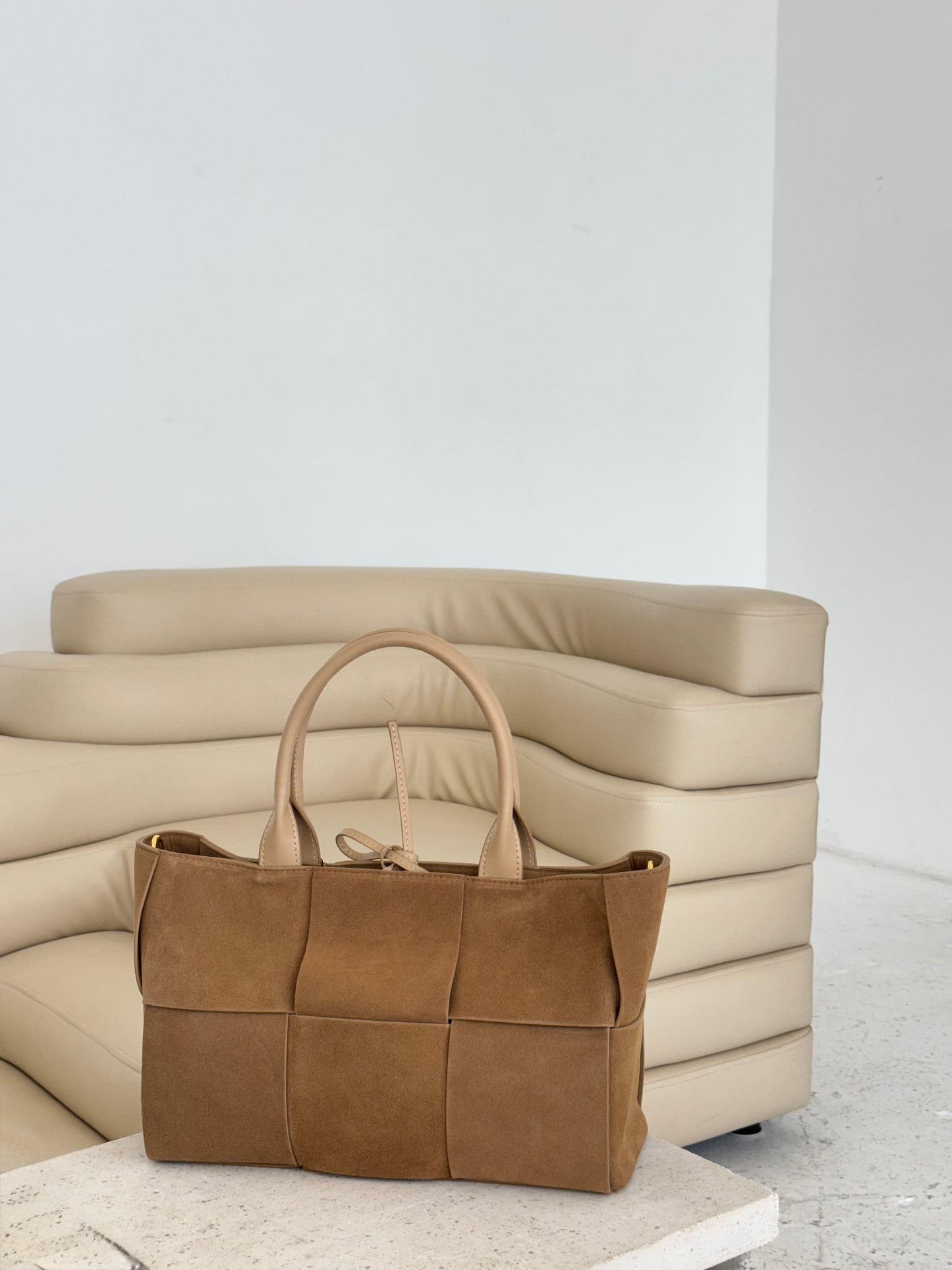 Cienna Bag - Suede - Cappuccino